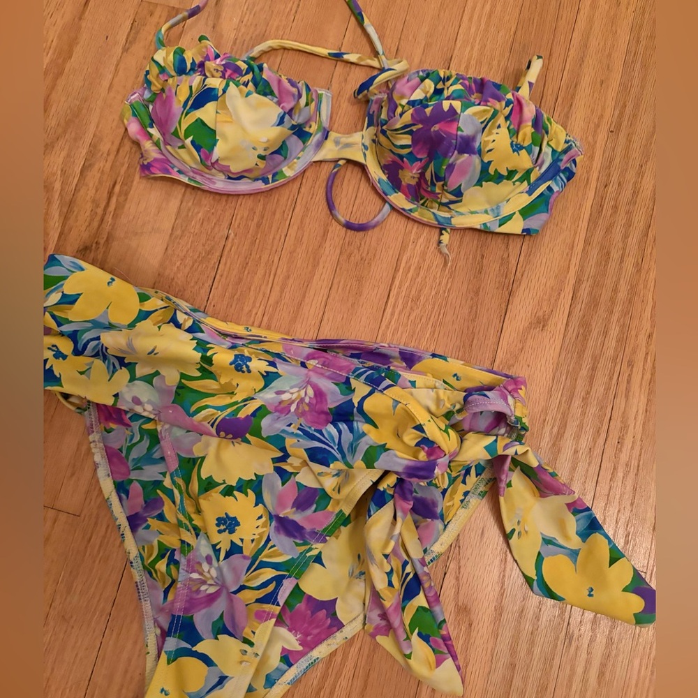 For Love & Lemons Daffodil Bikini Set